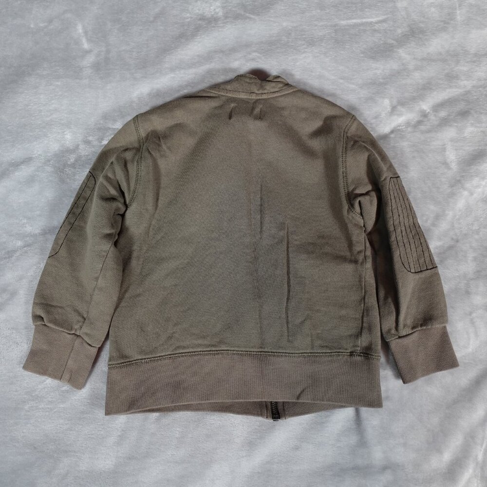 Diesel Embroidered Sweatshirt Toddler Size 5T Full Zip Washed Green - Picture 4 of 10